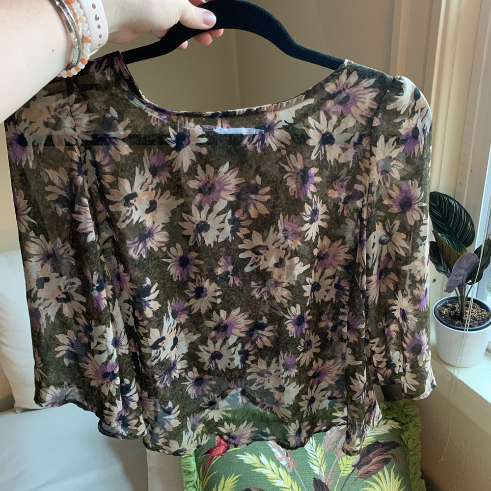 Sheer Daisy Blouse